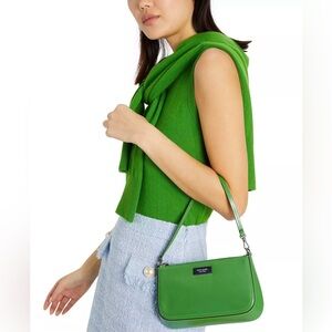 Kate Spade Sam Icon Green Mini Pochette Bag NWT $158✨